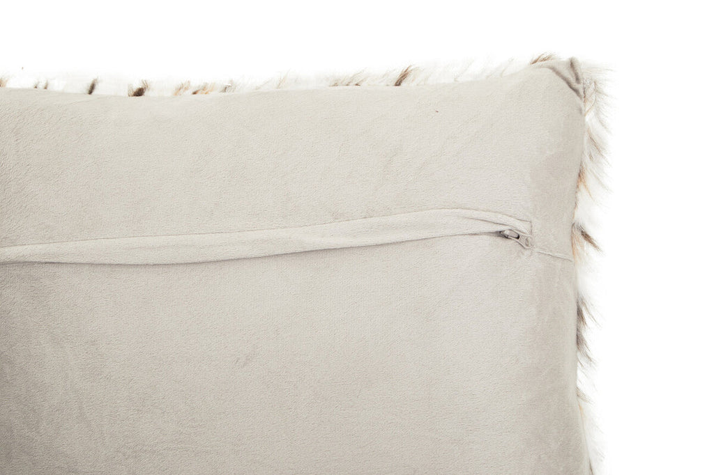 Animal Print Square Faux Fur Cushion