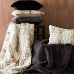 Animal Print Rectangular Faux Fur Cushion