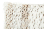 Animal Print Rectangular Faux Fur Cushion