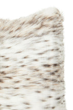 Animal Print Rectangular Faux Fur Cushion
