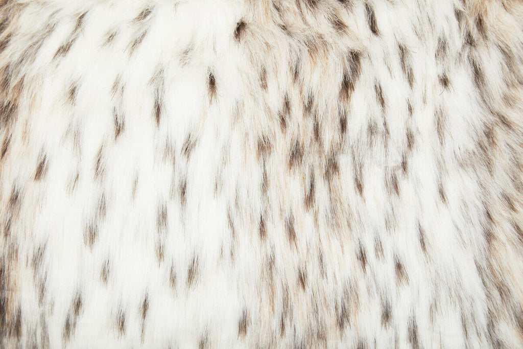 Animal Print Rectangular Faux Fur Cushion