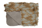 Bosie Grey and Natural Fur Throw