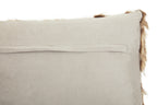 Grey And Natural Fur Cushion