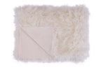 Bosie Cream Faux Fur Throw