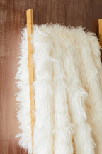 Bosie Cream Faux Fur Throw