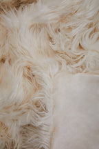 Bosie Cream Faux Fur Throw