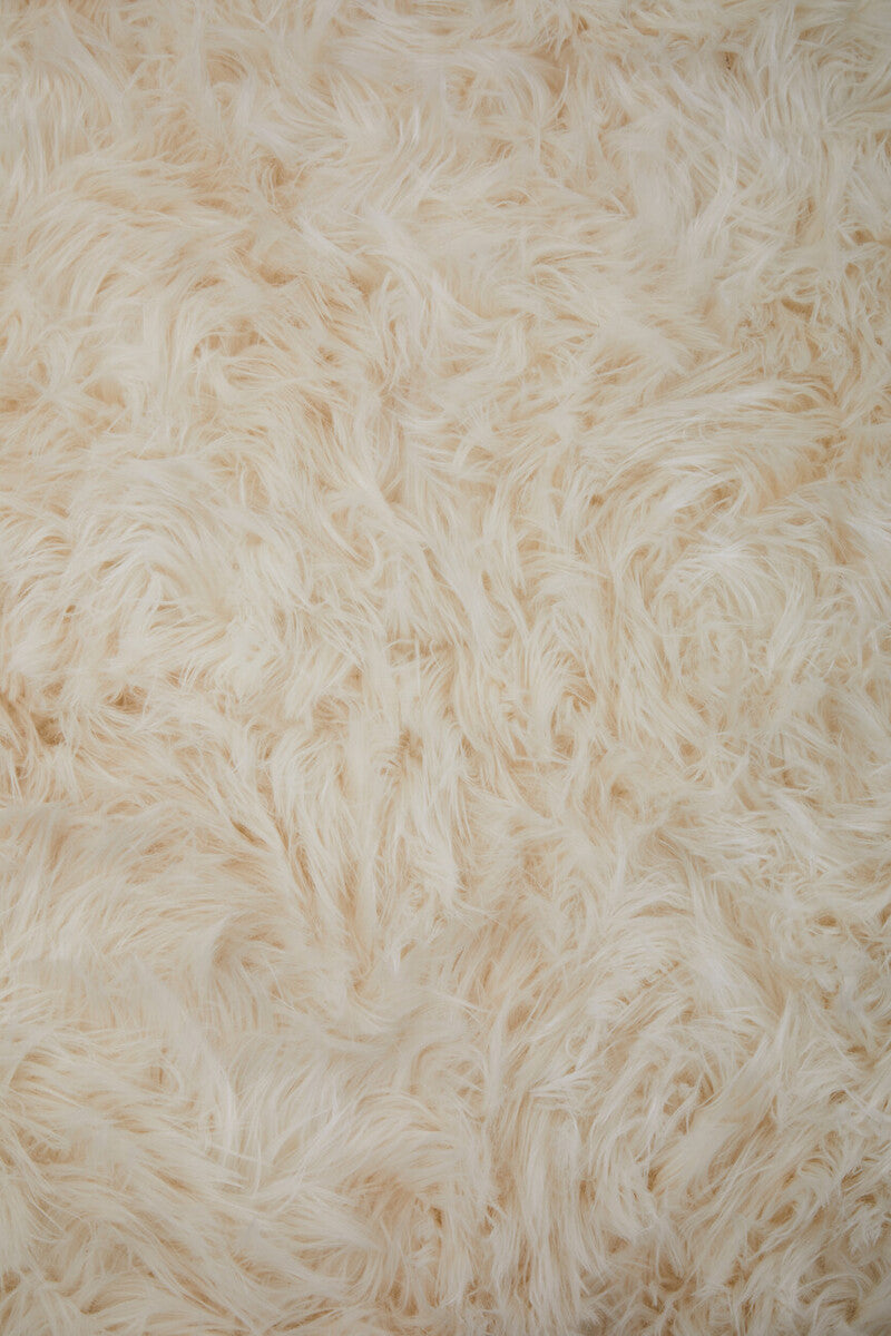 Bosie Cream Faux Fur Throw