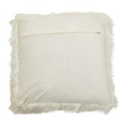 Cream Square Faux Fur Cushion