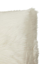 Cream Square Faux Fur Cushion