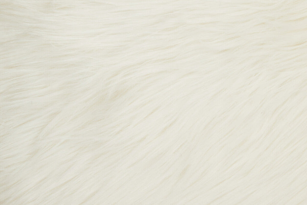 Cream Square Faux Fur Cushion