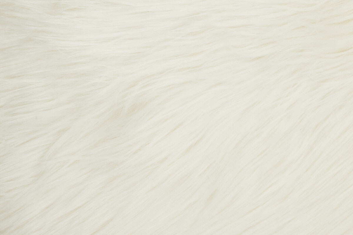 Cream Square Faux Fur Cushion