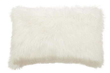 Cream Faux Fur Cushion