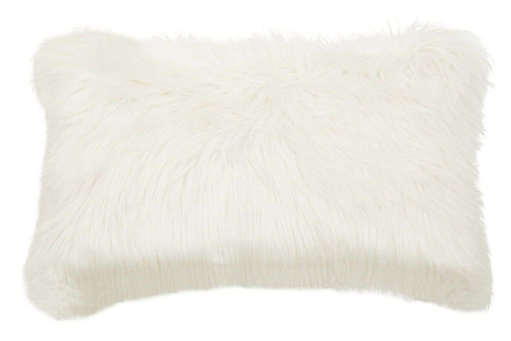 Cream Faux Fur Cushion