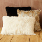 Cream Faux Fur Cushion