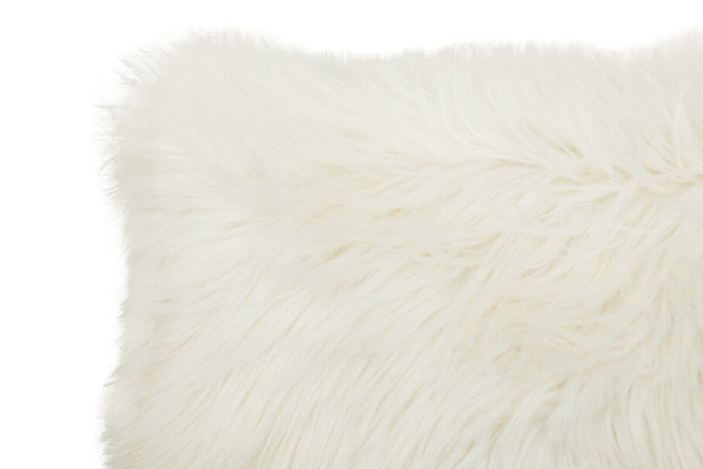 Cream Faux Fur Cushion