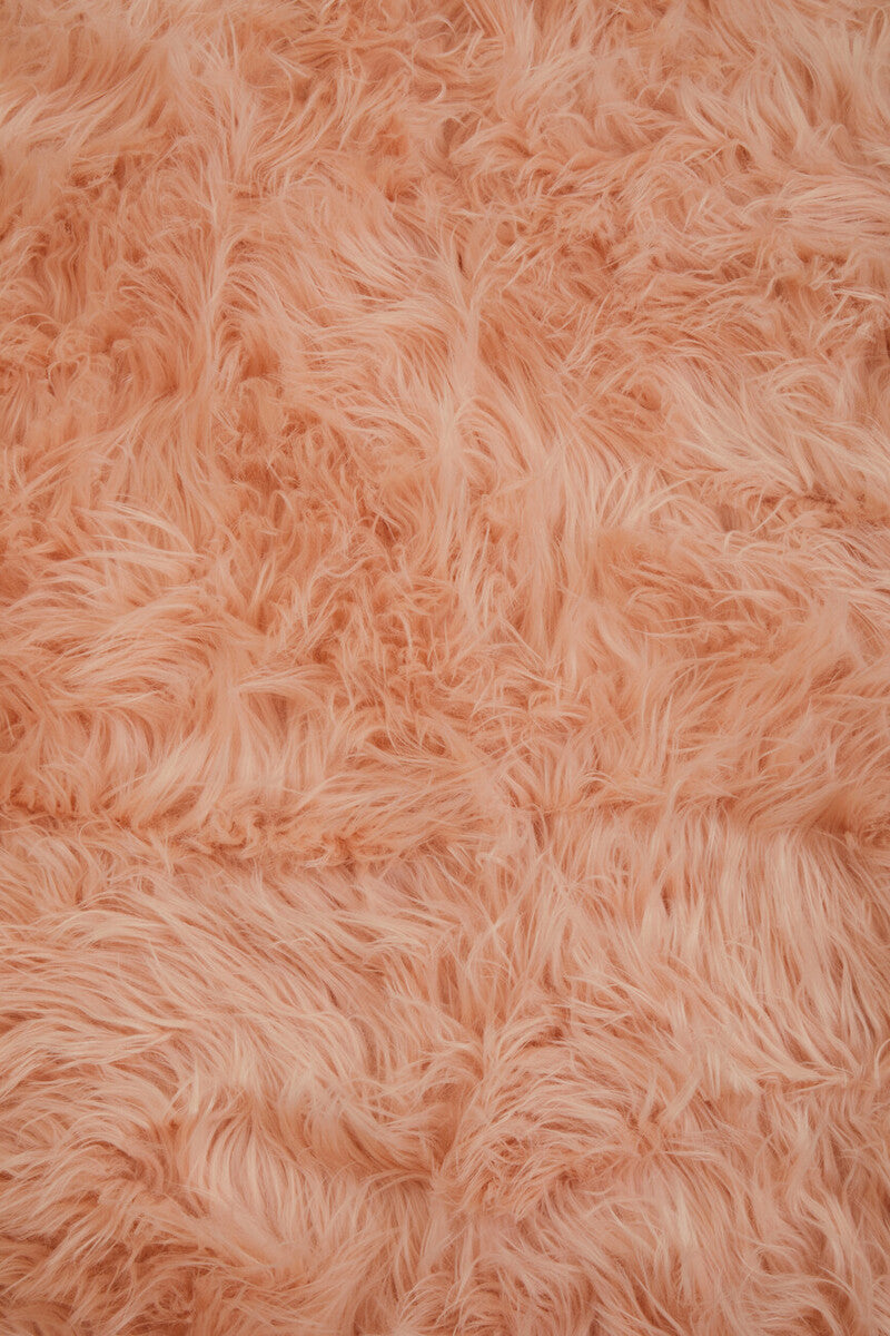 Bosie Pink Faux Fur Throw