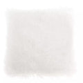 Real Mongolian Fur White Square Cushion