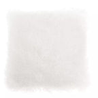 Real Mongolian Fur White Square Cushion