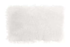 White Mongolian Fur Rectangular Cushion