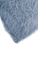 Real Mongolian Fur Grey Ombre Square Cushion