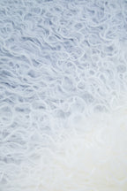 Real Mongolian Fur Grey Ombre Square Cushion