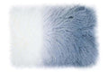 Real Mongolian Fur Grey Ombre Rectangular Cushion