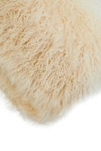 Real Mongolian Fur Natural Ombre Square Cushion