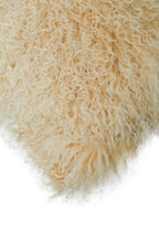 Real Mongolian Fur Natural Ombre Rectangular Cushion