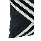 Black and White Hair on Leather Cushion