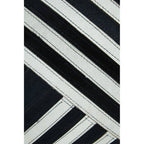 Black and White Hair on Leather Cushion