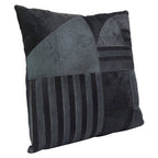 Black And Grey Hair on Leather Cushion