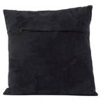 Black And Grey Hair on Leather Cushion