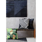 Black And Grey Hair on Leather Cushion