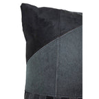 Black And Grey Hair on Leather Cushion