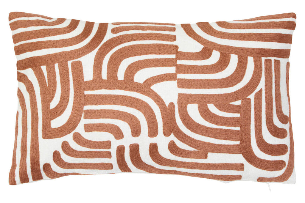 Natural and Terracotta Cushion
