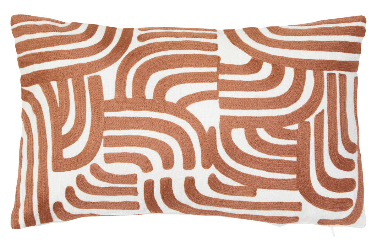 Natural and Terracotta Cushion