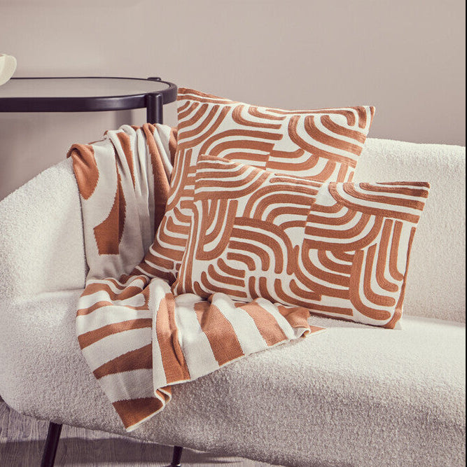 Natural and Terracotta Cushion