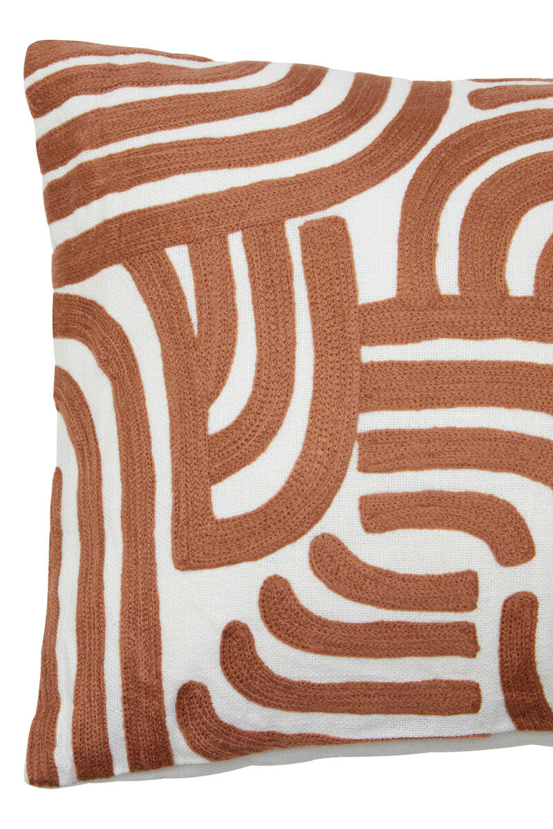 Natural and Terracotta Cushion