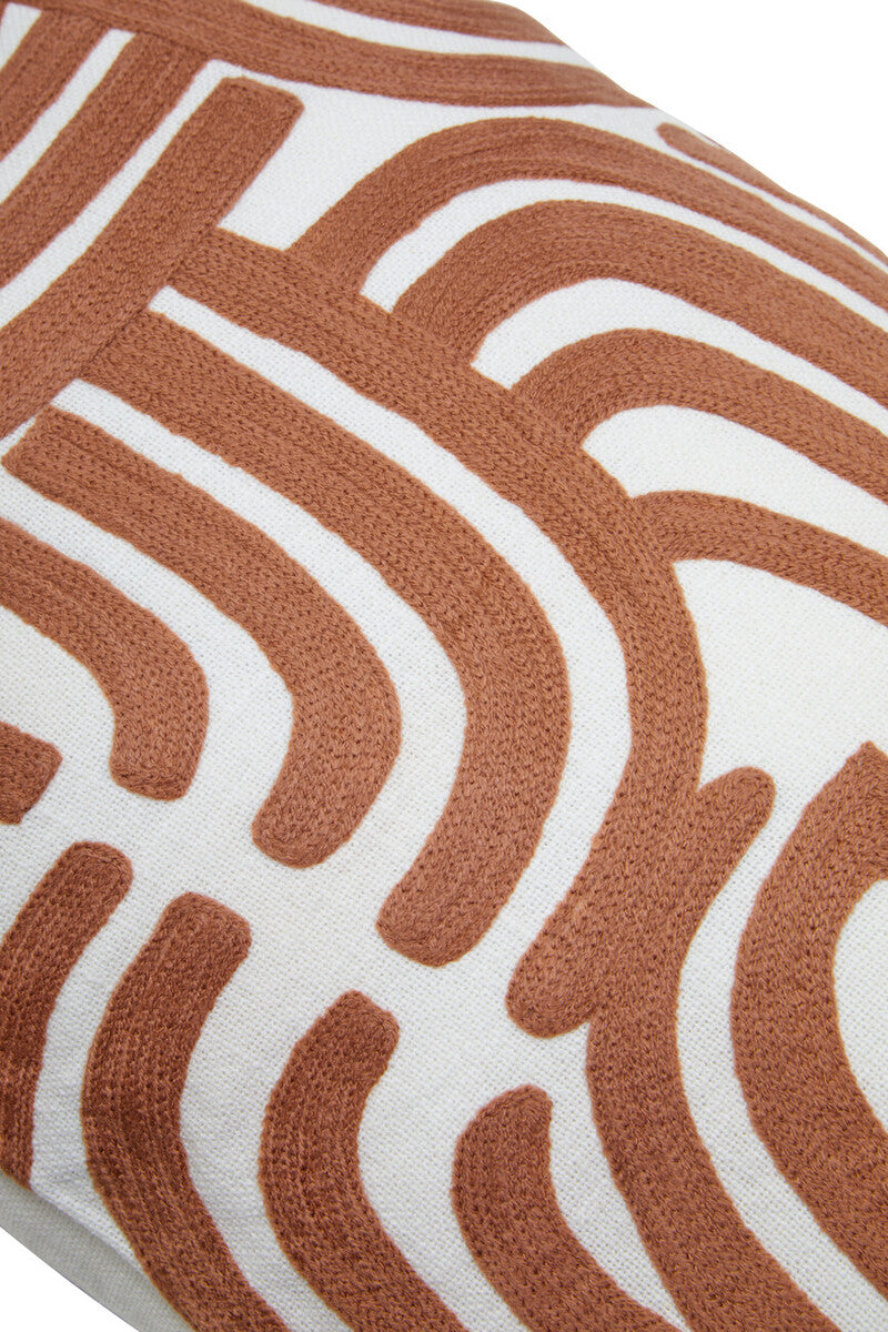 Natural and Terracotta Cushion