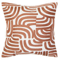 Natural And Terracotta Square Cushion