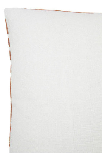 Natural And Terracotta Square Cushion