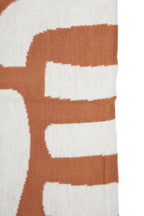 Natural and Terracotta Throw