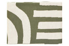Natural and Green Throw