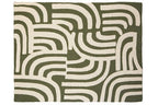 Natural and Green Throw