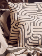 Natural and Green Throw
