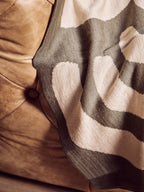 Natural and Green Throw