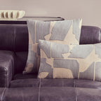 Natural And Grey Square Cushion