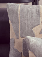 Natural And Grey Square Cushion