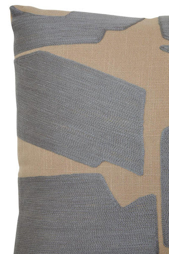 Natural And Grey Square Cushion