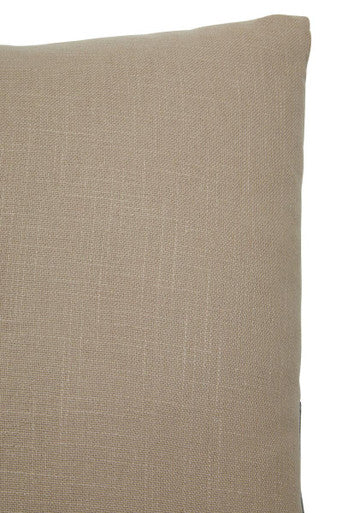 Natural And Grey Square Cushion